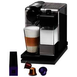 Nespresso EN 550 Lattissima One Touch Coffee Machine by De'Longhi Silver Titanium